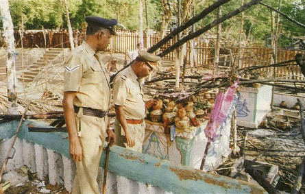Temple Ablaze