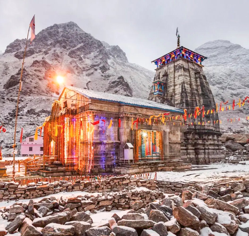God Siva: At the sacred heights of the Himalayas, Kedarnath temple stands timeless, where snow, silence and devotion meet in the presence of Lord Siva